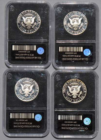 2008-2011 Slabbed Proof Silver Kennedy Halves