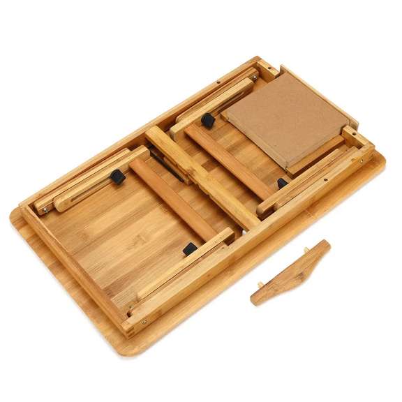 Adjustable Laptop Desk Large Bed Tray Tilting Top