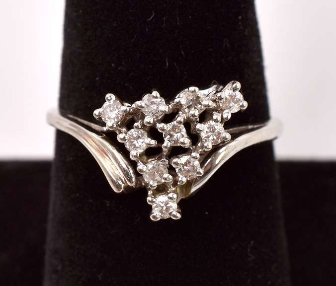 Fantastic Freestyle Diamond Ring in 14K Yellow Gold