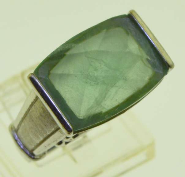 Sterling Silver Jade Ring