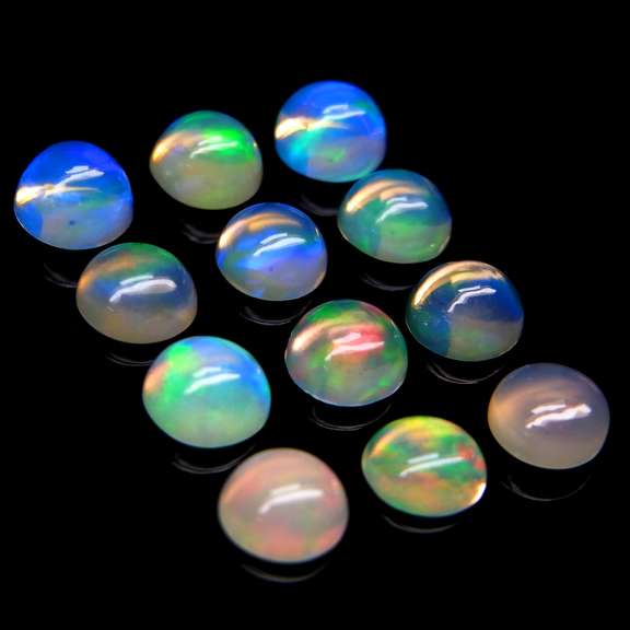 Smoldering 4ct unheated Jelly Opal set