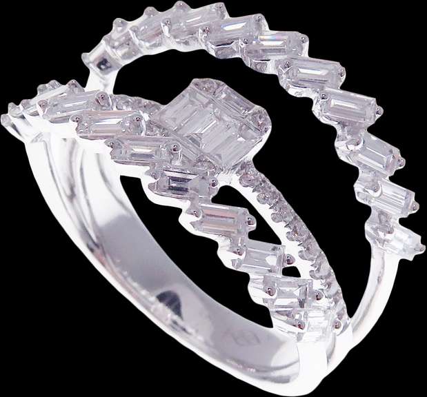 Absurdist Diamond Centerpiece 18k White Gold