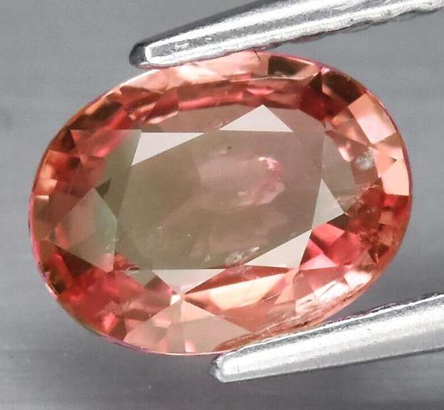 Rare UNHEATED! .84ct peach Tanga Sapphire!