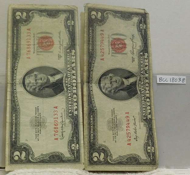 2 Notes: 1953 & 1953-A $2 US Note