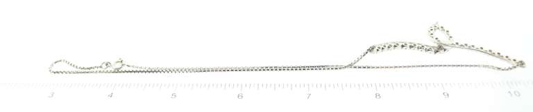 Enchanting Diamond Loop 18k White Gold Lady's Necklace
