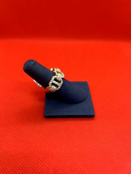 MENS 14K YELLOW GOLD RING WITH 2.00 CARATS OF DIAMOND
