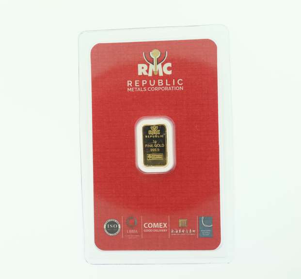 1 Gram Pure .999 Gold Bar