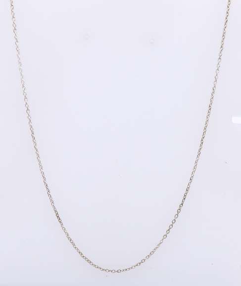 Vintage Sterling Silver Cable Chain Necklace