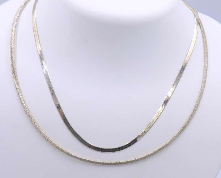 Lot of 2 Vinateg Sterling Silver Necklaces