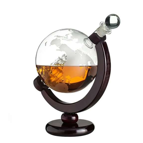 850ml Glass Decanter Globe