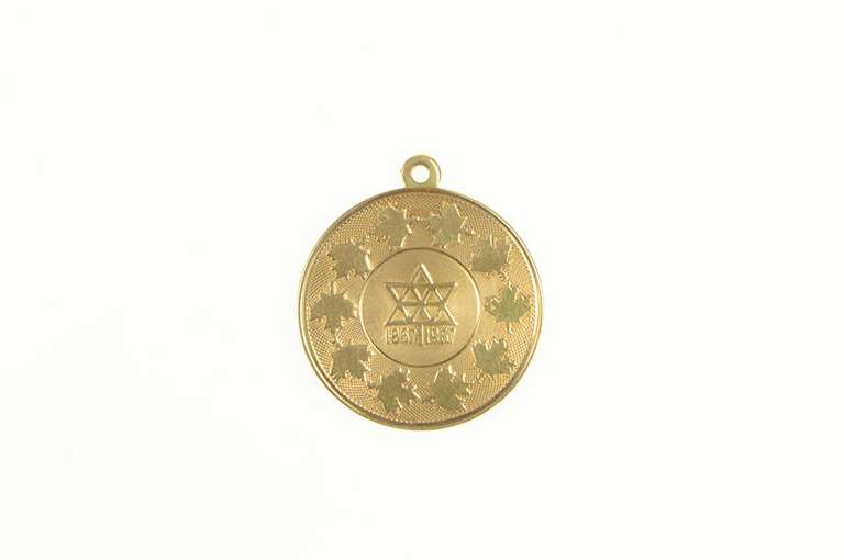 14K Yellow Gold 1967 Bicentennial S Jewish Hist. Society Charm/Pendant