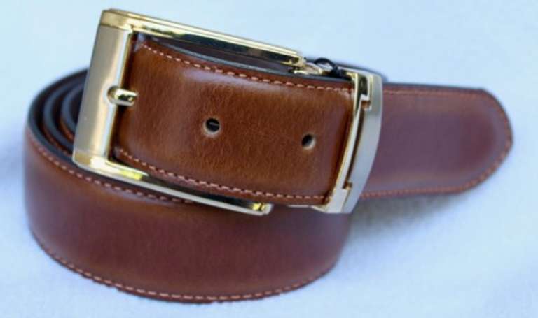 Classy Fine Quality Leather Belt, Made In Italy