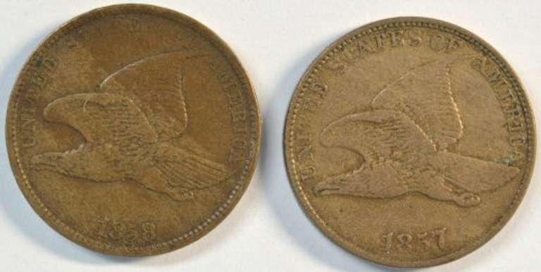Sharp XF 1857 & 1858 LL Flying Eagle Cents