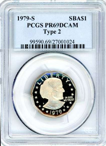 1981-S Susan B Anthony Type 2 Dollar. PCGS PR69DCAM