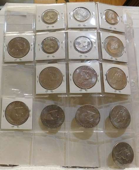 15 coins: SBA Prfs & Uncs; Ikes