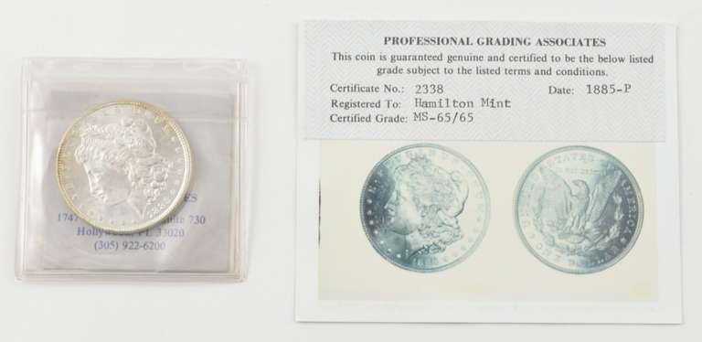 MS65 1885 Morgan Silver Dollar - Graded PGA