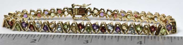 Vermeil Multi-Gemstone Bracelet