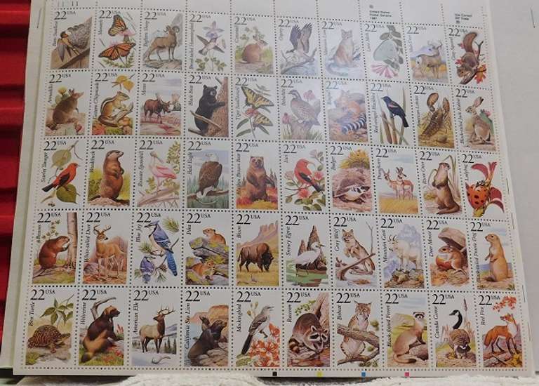 Stamp Sheets: Wildlife $21.00 face