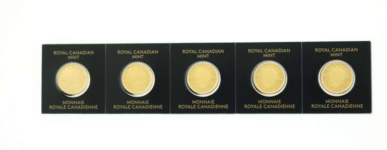 5 Set Royal Canadian Mint Gold Coins