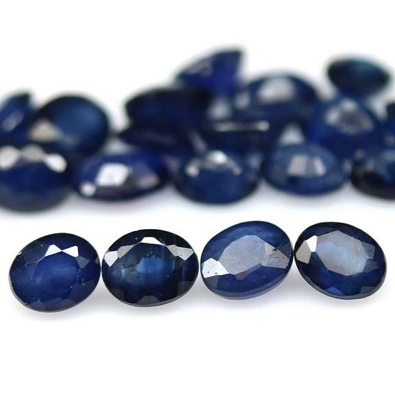 Heated! 7.64ct Royal blue Sapphire set from Madagascar
