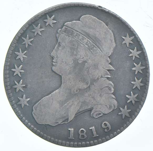 1819/8 Capped Bust Half Dollar - Large 9 - 102