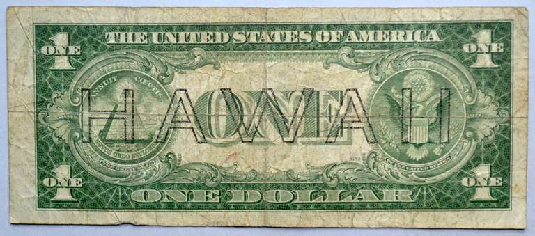 $1 1935 A Hawaii Emergency Issue Silver Certificate Fr2300