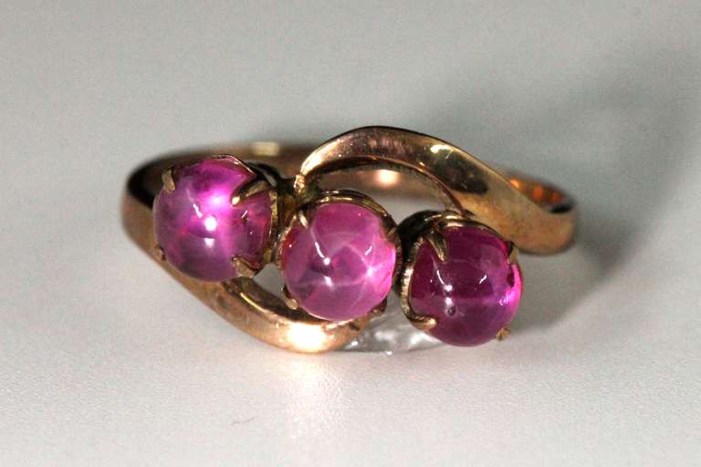 Phenomenal Natural Star Ruby Ring in 14k