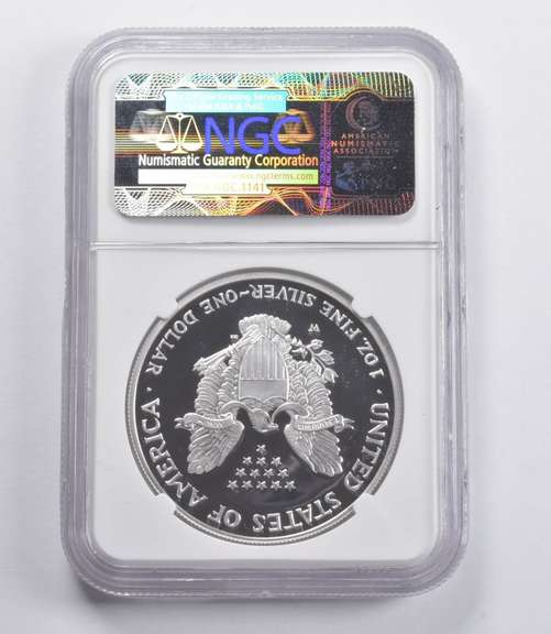 PF69 UCAM 2007-W American Silver Eagle Signed Jones NGC