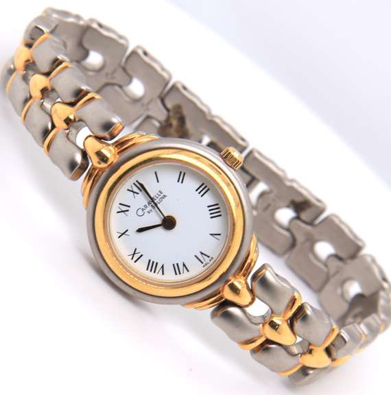 Caravelle 2 Tone Quartz Ladies Watch