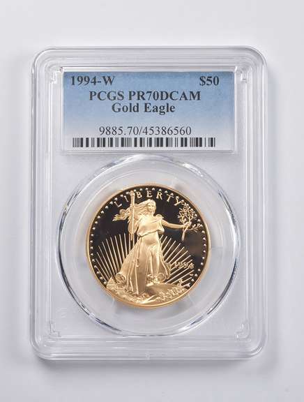 PR70 DCAM 1994-W $50 American Gold Eagle 1 Oz. .999 Fine Gold PCGS