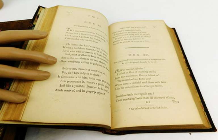 1794 Works of Peter Pindar, 3 Leather Volumes