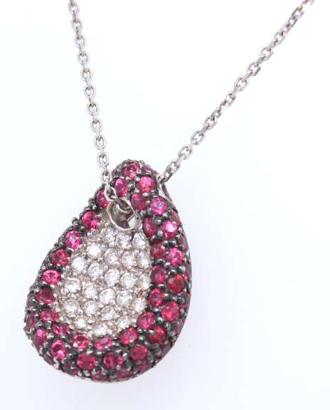 14K Solid Gold Ruby and Diamond Jewelry Set