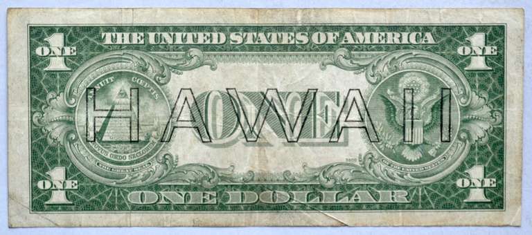 $1 1935 A Hawaii Emergency Issue Silver Certificate Fr2300