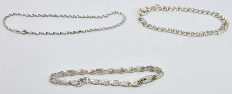 Lot Of Silver Bracelets