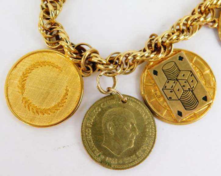 Vintage Gold Filled Charm Bracelet