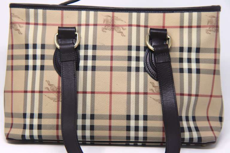 Burberry Haymarket Check Coated Canvas Regent Tote