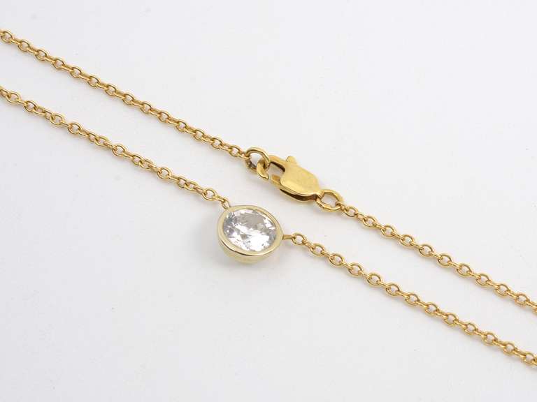 Fashionable Bezel Set CZ Station Necklace