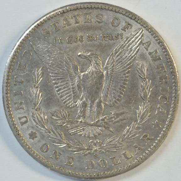 Near Mint 1901-S Morgan Silver Dollar. Rare key date