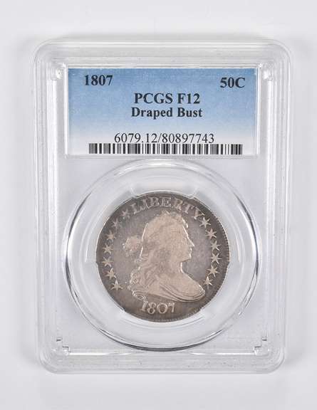 F12 1807 Draped Bust Half Dollar PCGS