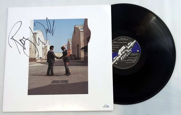 Pink Floyd Roger Waters Wish You Were Here Autographed Vinyl Album Lp