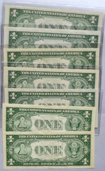 12 Slider 1935 F$1 Silver Certificates