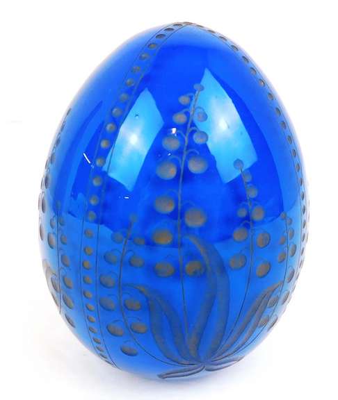 Signed & Numbered Faberge Russian Crystal Egg