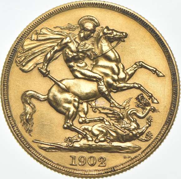 1902 United Kingdom 2 Pounds .471 AGW