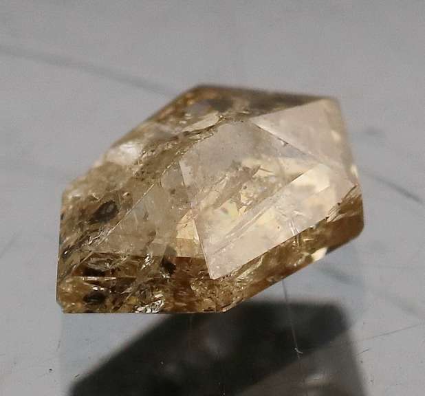 Unique shape! .65ct smooth cut Chocolate Diamond solitaire