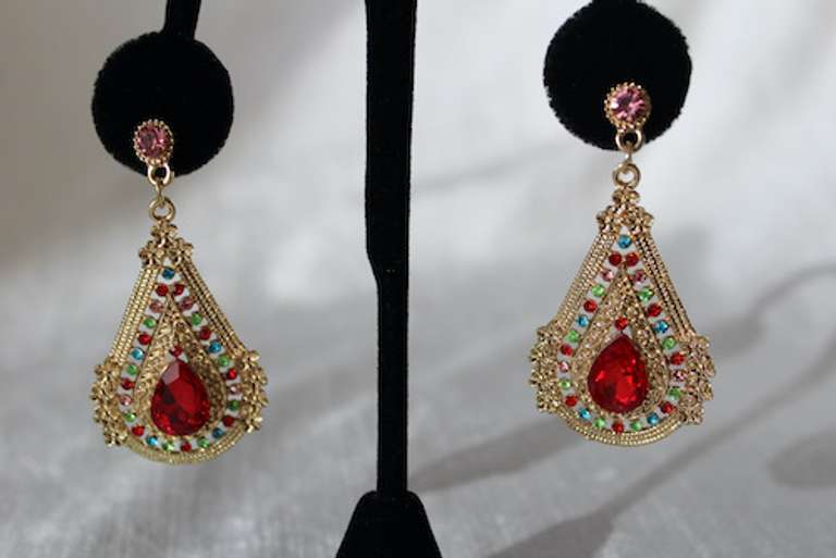 Ottoman Design Set of Fashion Jewelry Earrings