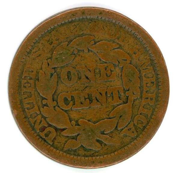 1849 Braided Hair Large Cent