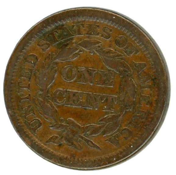 1851 Braided Hair Large Cent