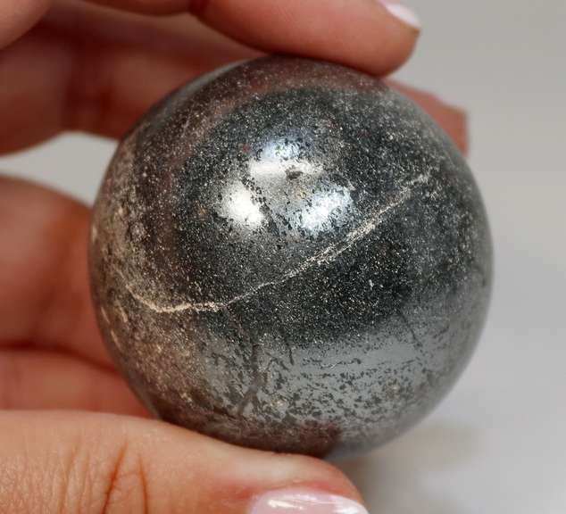 Metallic! 1,023ct Hematite sphere