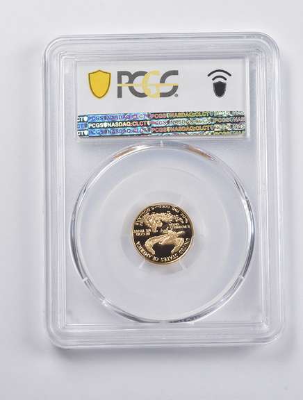 PR70 DCAM 1990-P $5 American Gold Eagle 1/10 Oz. .999 Fine Gold PCGS