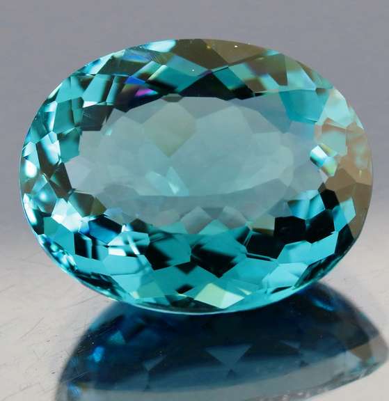 Designer 25.96ct aqua blue Hydrothermal Amethyst